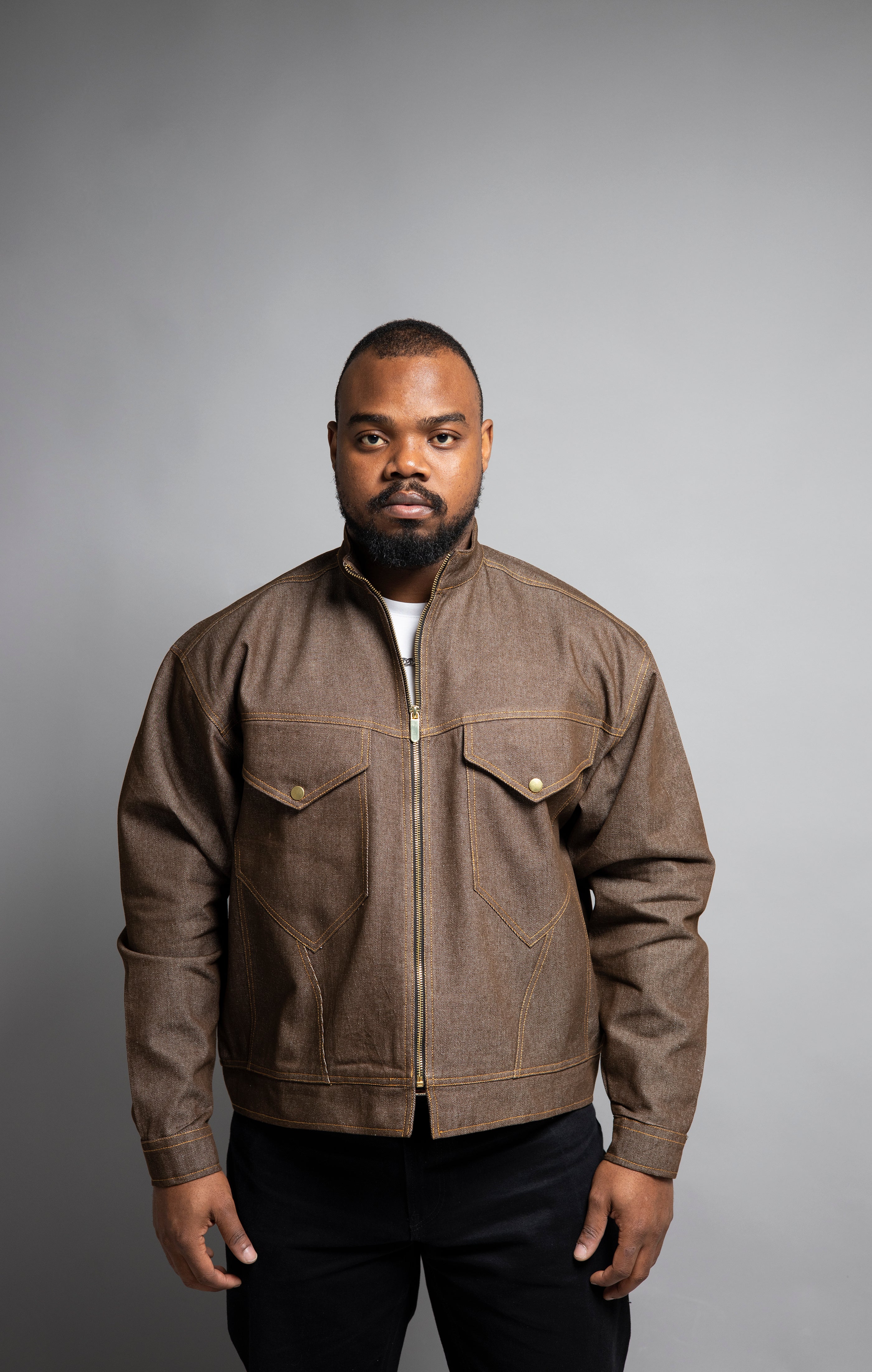 Limited Edition Utility Jacket with Gold Detailing | Kabbana