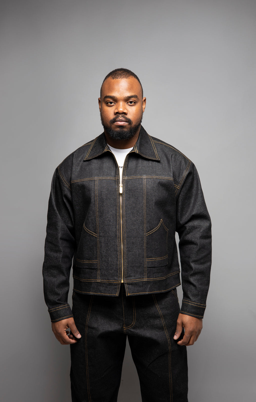 Limited Edition Structured Black Denim Jacket