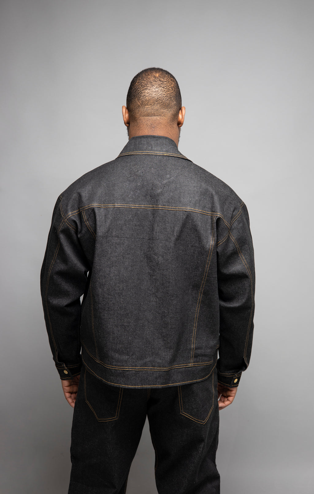 Limited Edition Structured Black Denim Jacket