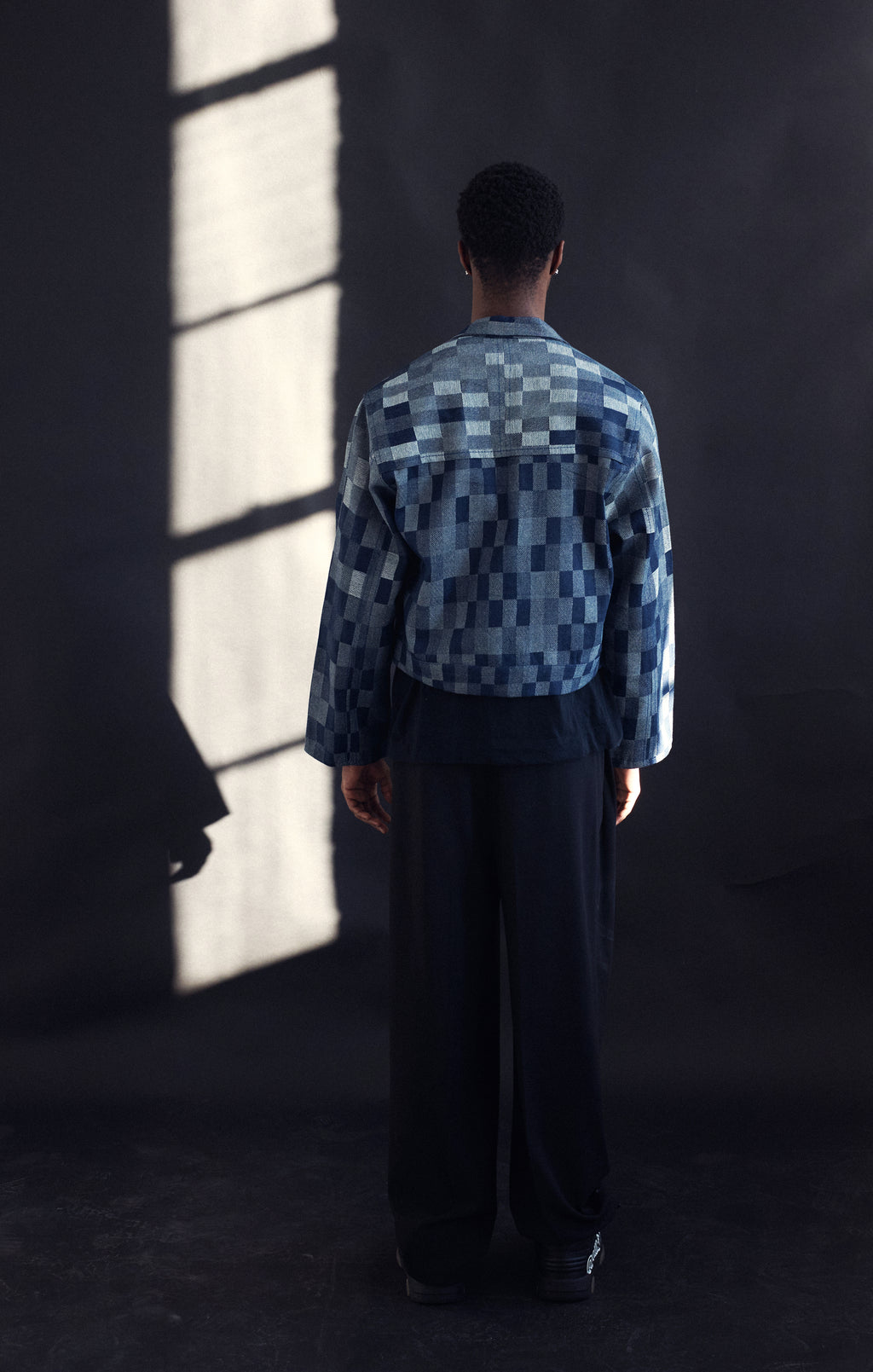 Textured Jacquard Denim Jacket