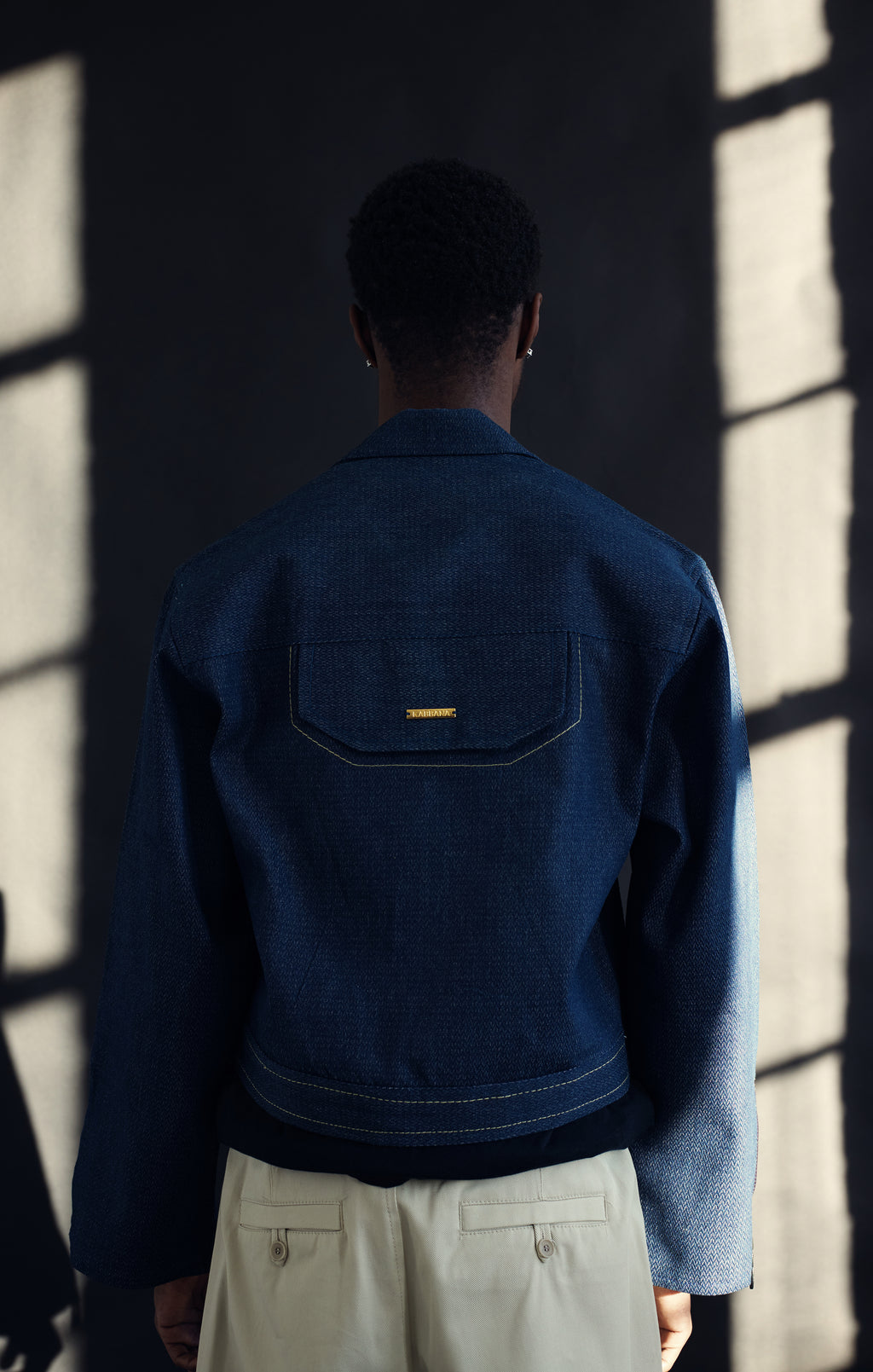 Blue Macramé Denim Jacket