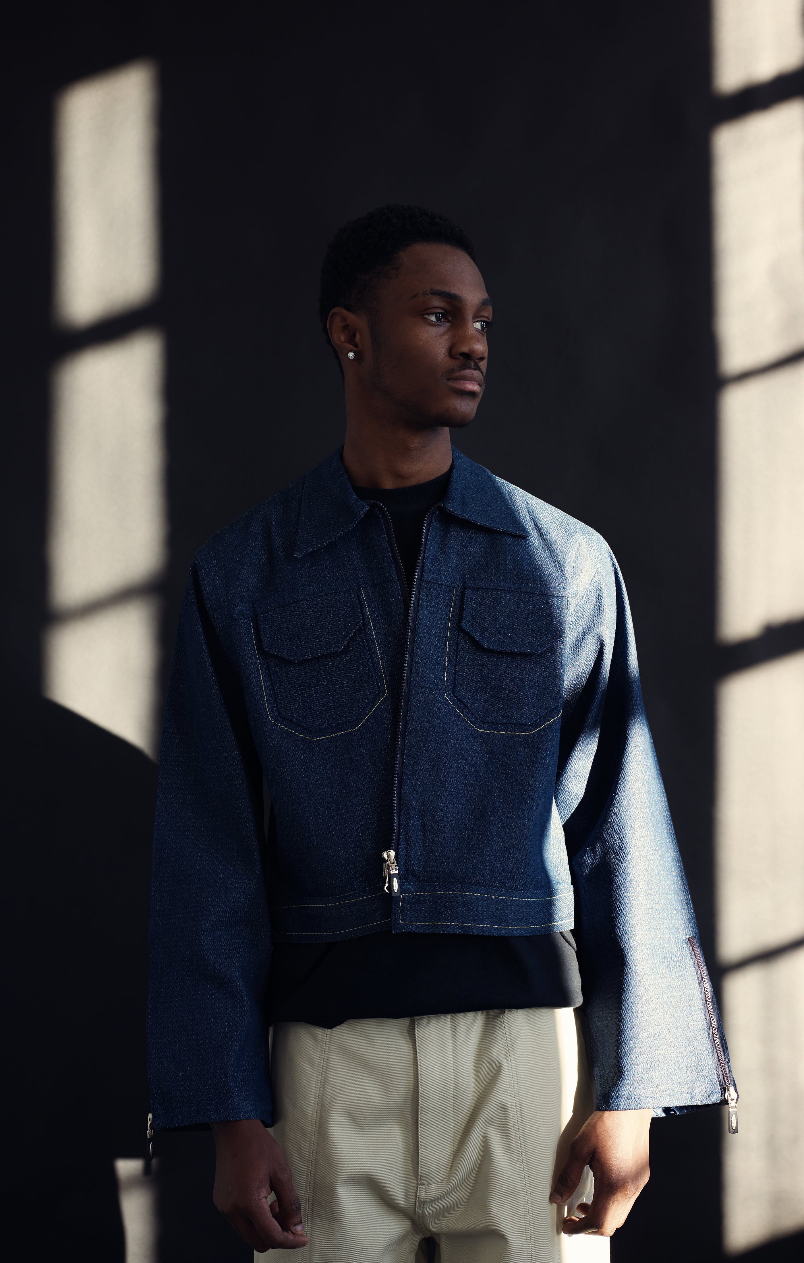 Blue Macramé Denim Jacket – KABBANA LUXURY