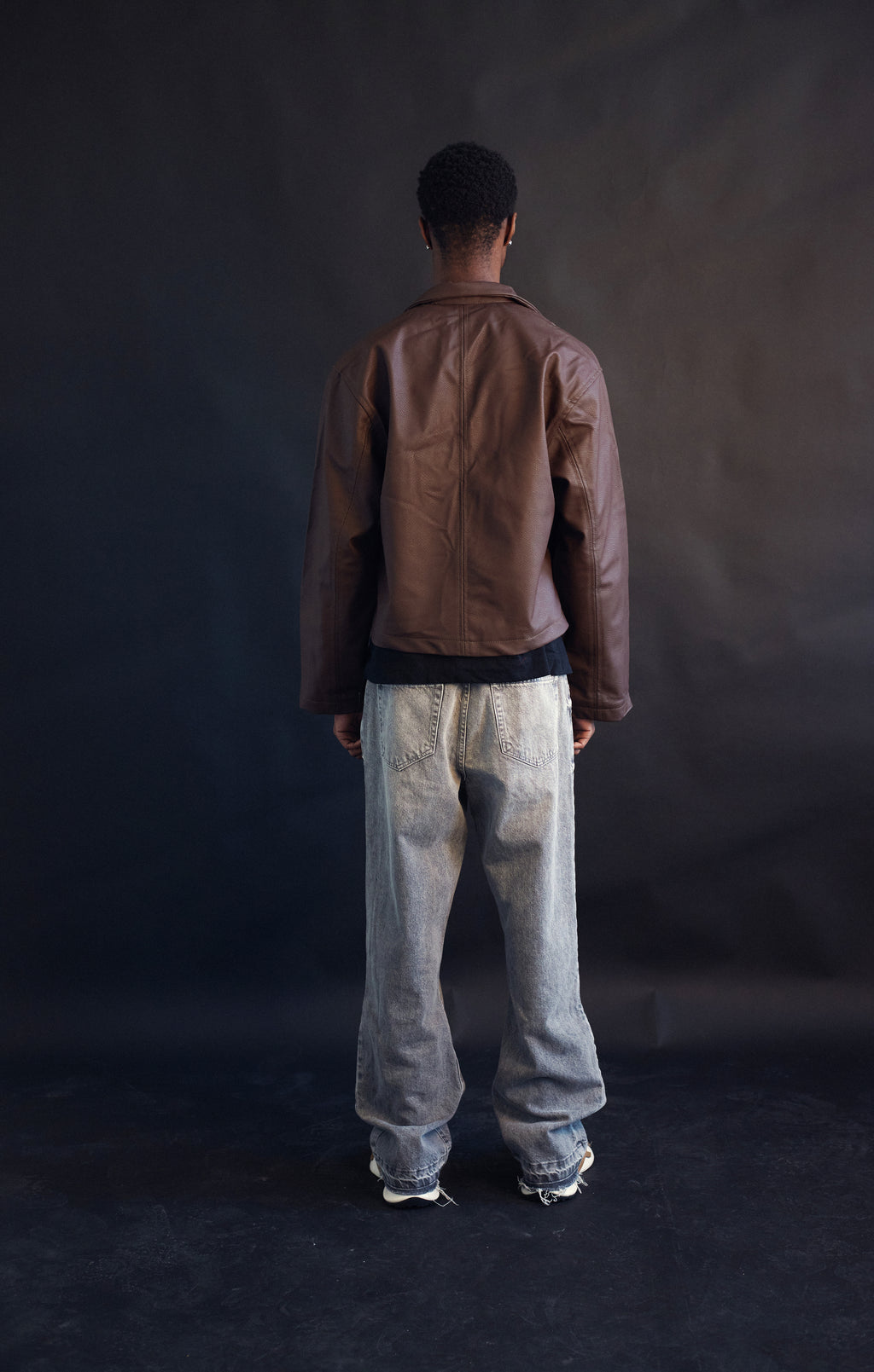 Cropped Leather Jacket